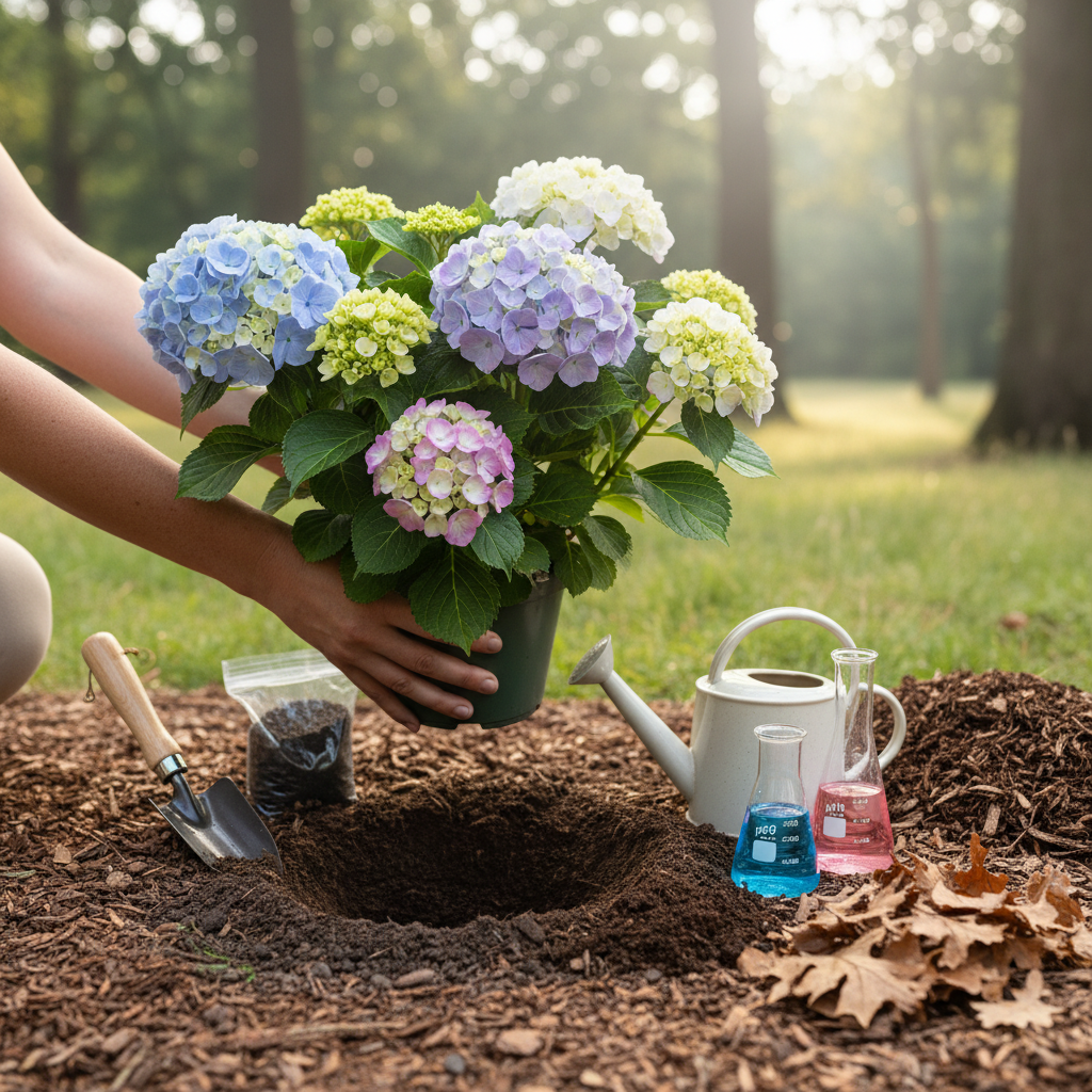Kaip sodinti hortenzijas, kad jos būtų aplipusios žiedais?