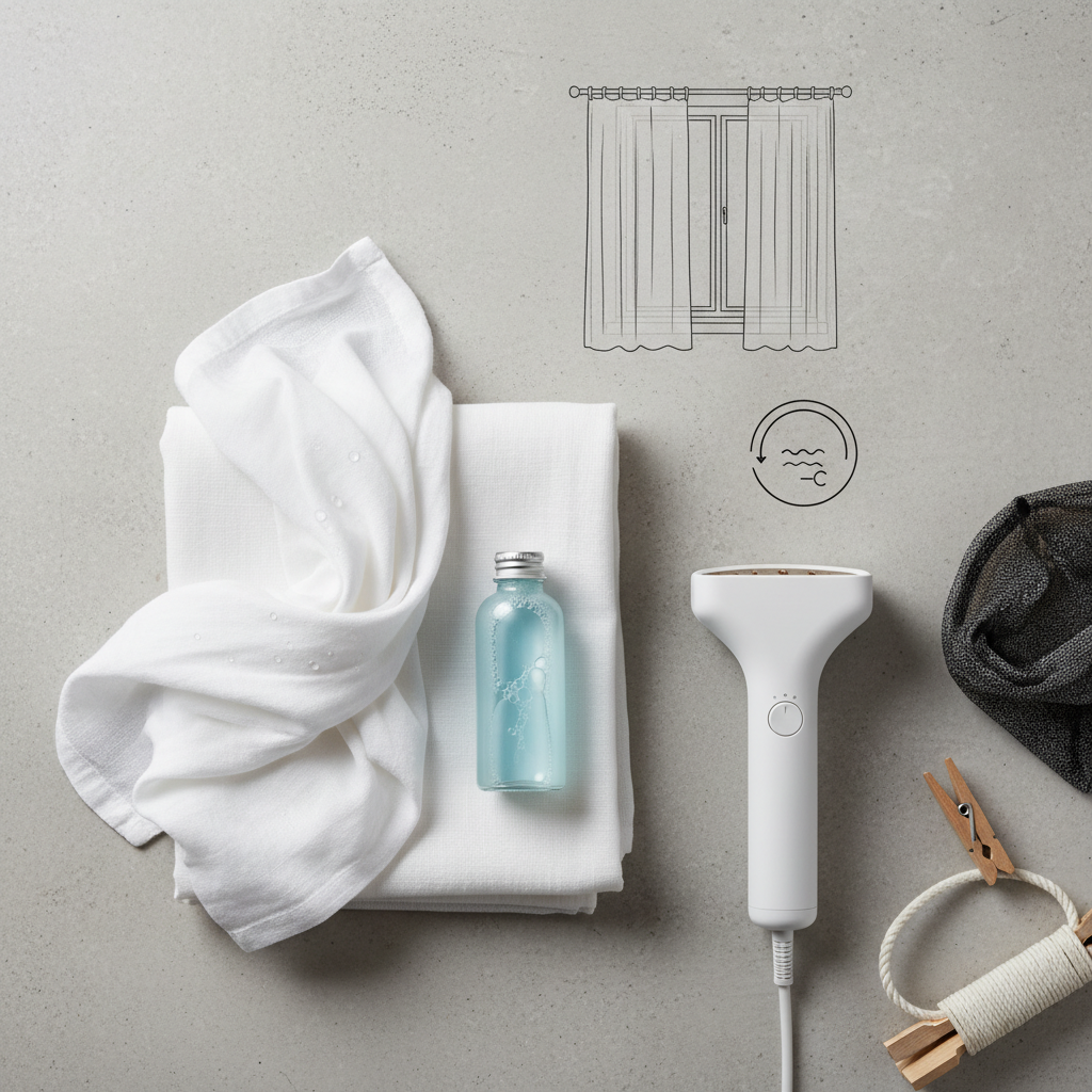 Užuolaidų skalbimas be lyginimo: ekspertų patarimai